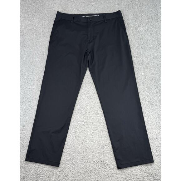 Rhone Pants Men's 35x28.5 Black Commuter Classic Performance Golf Travel Pockets - Picture 1 of 14